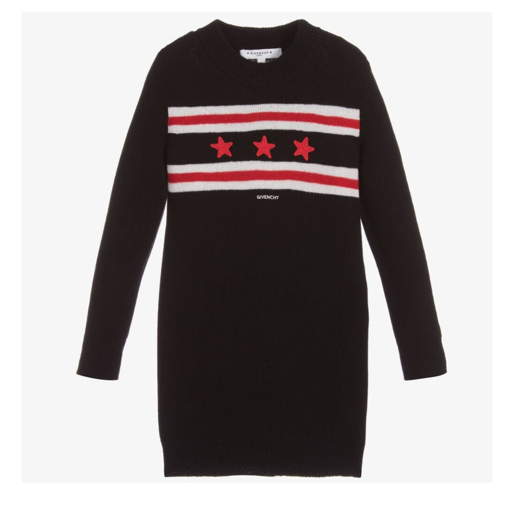 Givenchy Black and Red Kids Casual Dress